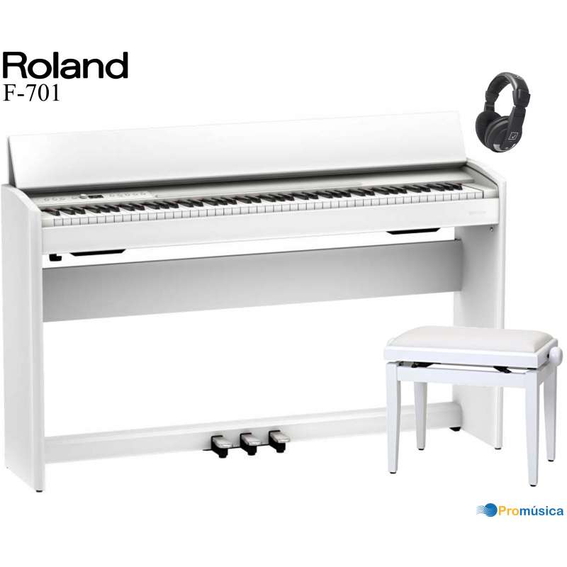 Pack Roland F701 Blanco + Banqueta y Auricular